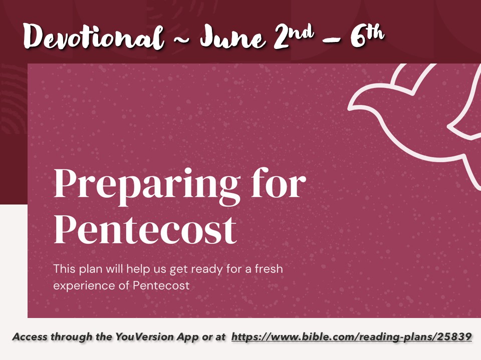 Devotional - Preparing for Pentecost