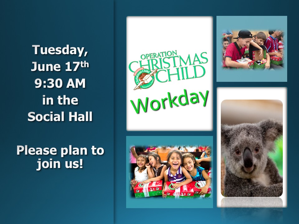 Operation Christmas Child Work Days 2025