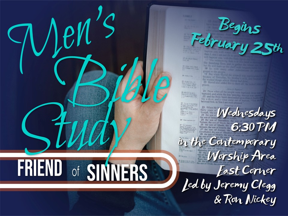 Men's Bible Study - Friend of Sinners
