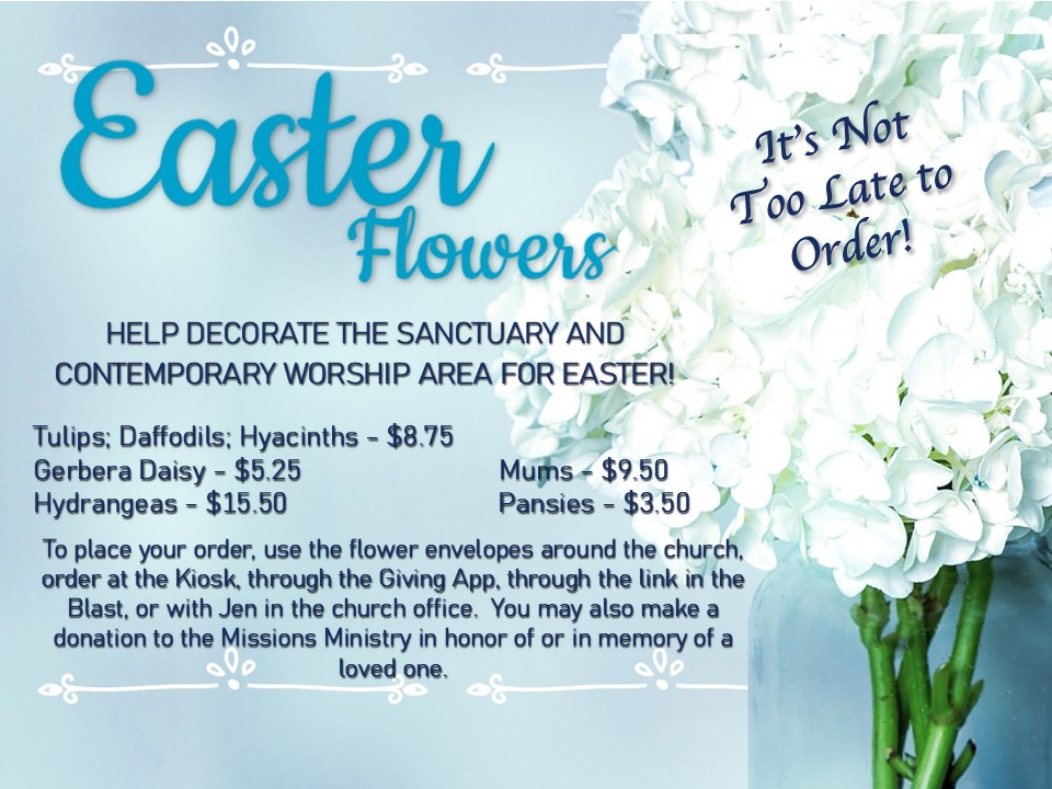 Easter Flowers 2025